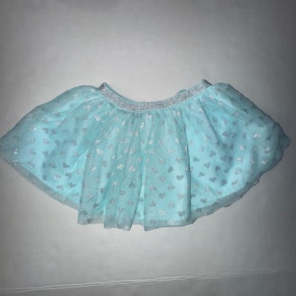 The Children's Place Girls Size 4T Skirt Tulle Layered Metallic Heart Party - Picture 2 of 5